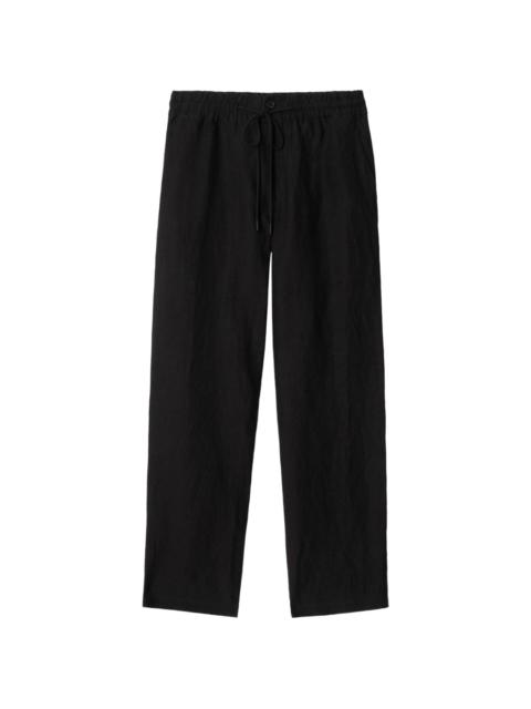 Burberry linen straight-leg trousers