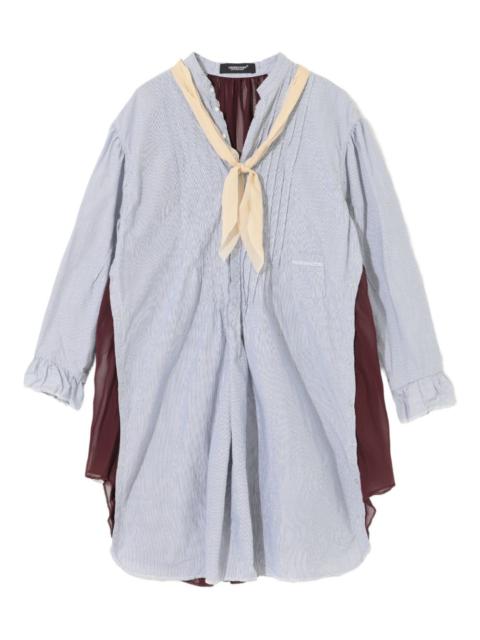 UNDERCOVER pinstripe ruffled blouse