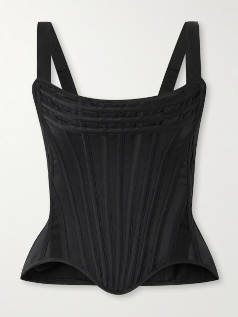 Wiederhoeft Recycled-satin Bustier Top