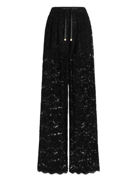 Dolce & Gabbana lace drawstring trousers