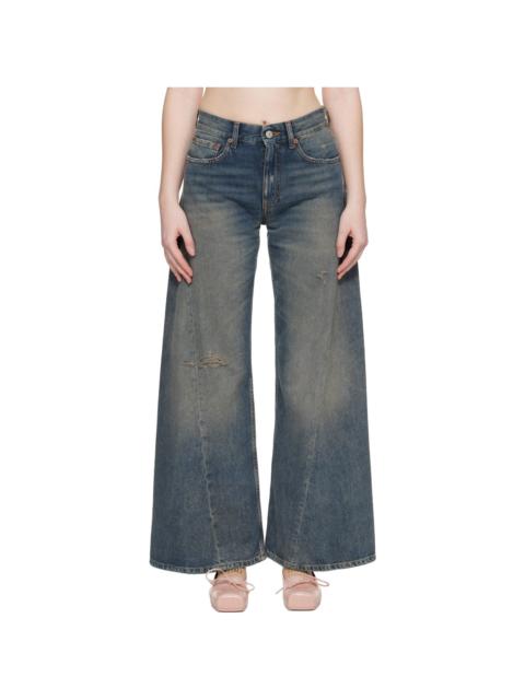 MM6 Maison Margiela Blue Distressed Jeans