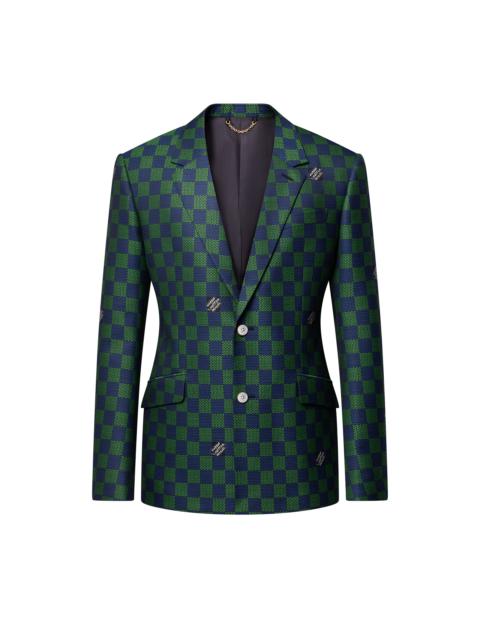Louis Vuitton Jacquard Damier Wool Single-Breasted Jacket