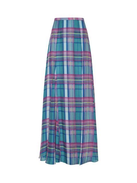 L'AGENCE Patricia Plaid Maxi Skirt