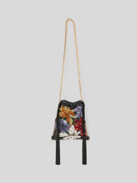 Etro SMALL BAG WITH FLORAL EMBROIDERY AND BEADS