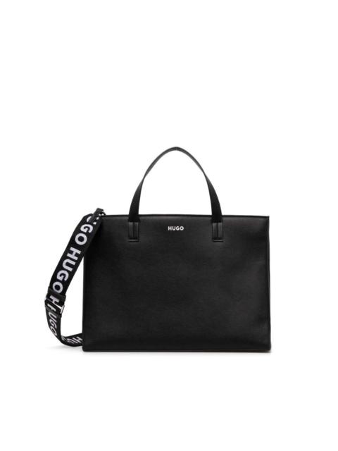 HUGO logo-print tote bag
