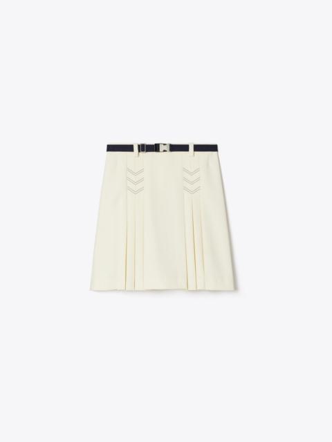 TORY BURCH Pleated Stretch Golf Skirt
