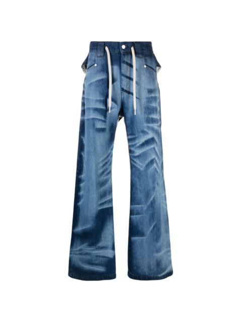 NAMESAKE Del Corss acid-wash straight-leg jeans