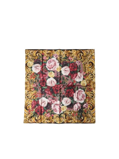 Dolce & Gabbana floral-print silk scarf