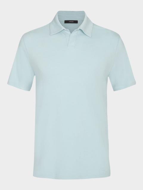 Vince Men's Cotton Knit Johnny Collar Polo Shirt