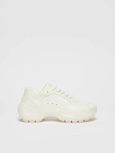Sportmax URTA Chunky-sole leather sneakers