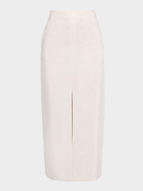 EMPORIO ARMANI Micro Stud Long Drill Skirt