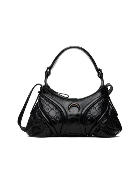 Black Moonogram Leather Futura Mini Bag