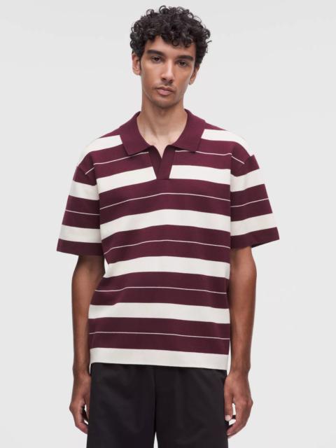 lululemon Cotton-Blend Knit Short-Sleeve Polo Shirt