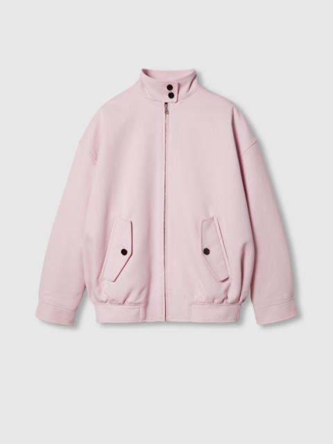 GUCCI Cotton canvas delavé bomber jacket