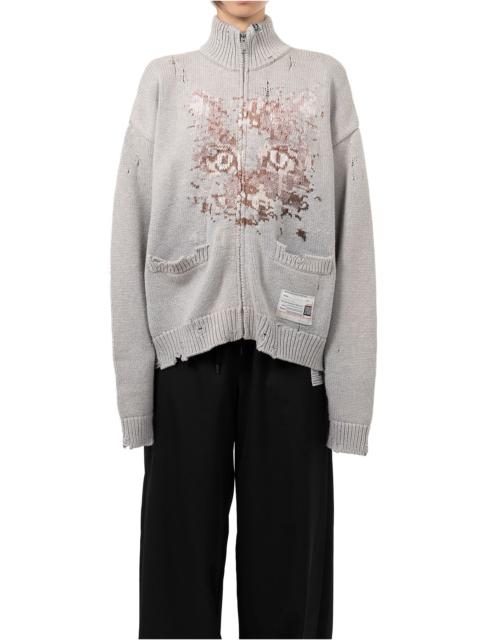 Maison MIHARAYASUHIRO Cat Jacquard Knit Cardigan