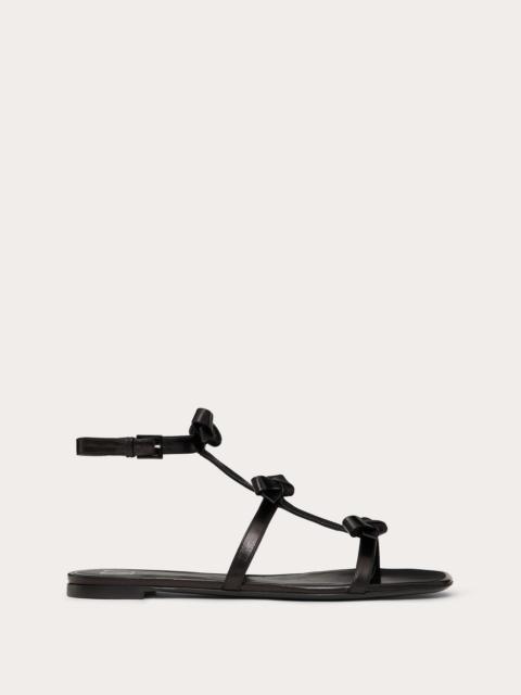 FRENCH BOWS KIDSKIN FLAT SANDAL