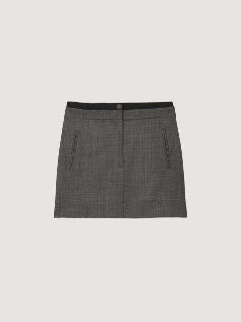 Sandro ELASTICATED MINI SKIRT