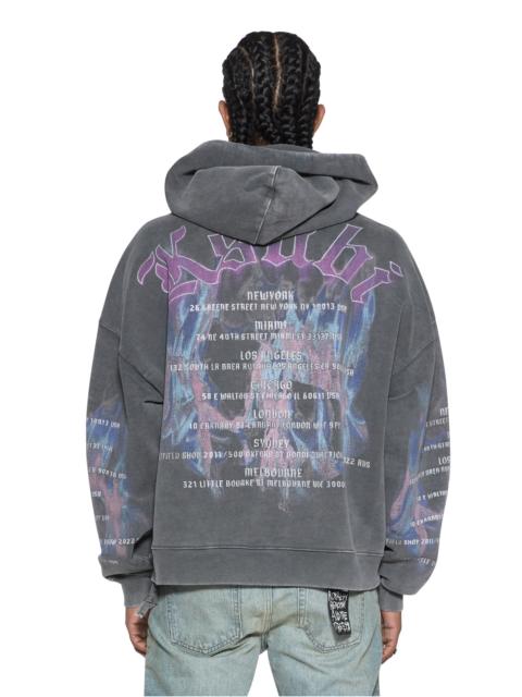 Ksubi FALLEN EKCESS ZIP HOODIE FADED BLACK