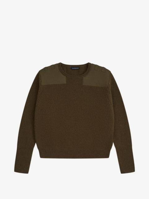 Gosha Rubchinskiy panelled ribbed-knit sweater