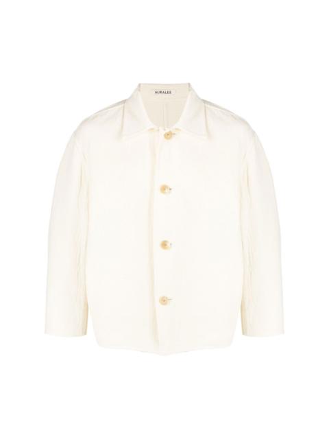 cotton-wool classic shirt jacket