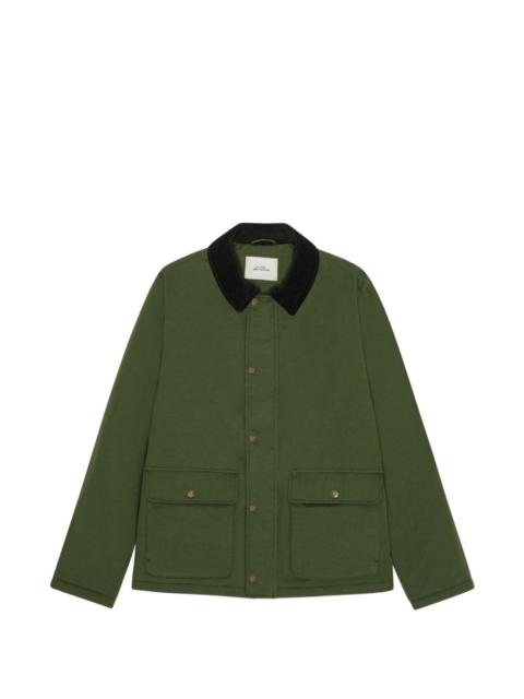 Les Deux corduroy-collar flap-pocket jacket