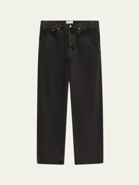 FRAME Men's Baggy Black Denim Jeans