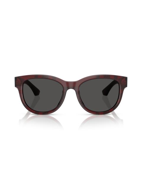 Burberry burberry 54mm Round Sunglasses in Matte Red at Nordstrom