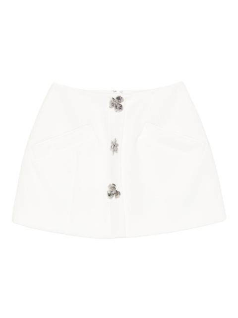 Blumarine floral-embellishment mini skirt