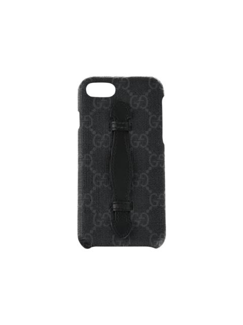 GUCCI Gucci GG Supreme Selleria iPhone 8 Case Black
