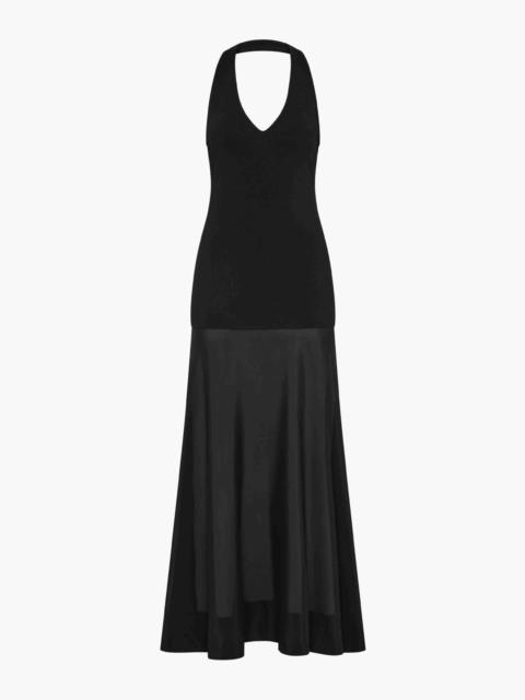 ST. AGNI CIRCLE HEM HALTER DRESS