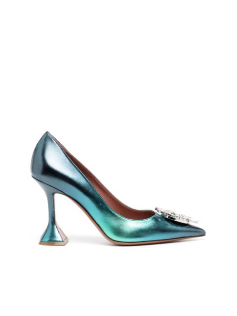 Begum crystal-embellished 105mm pumps