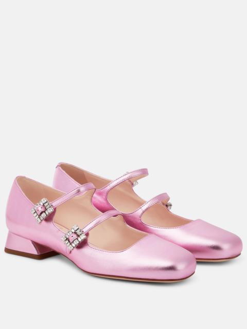 Roger Vivier Mini Très Vivier leather Mary Jane pumps