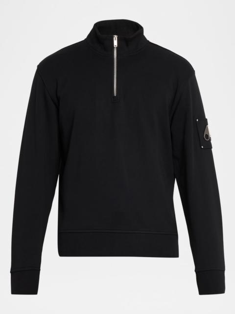 MOOSE KNUCKLES Men's Hartsfield Quarter-Zip Sweatshirt