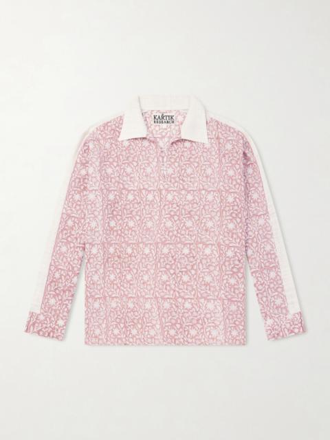 KARTIK RESEARCH Bhutia Floral-Print Cotton and Silk-Blend Shirt