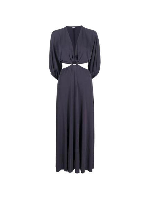 Carmen ring-detailed A-line dress