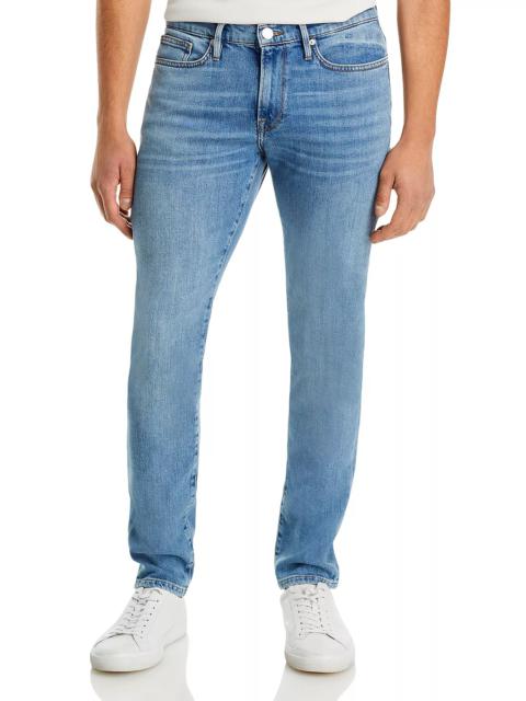 FRAME L'Homme Skinny Jeans in North Island Blue