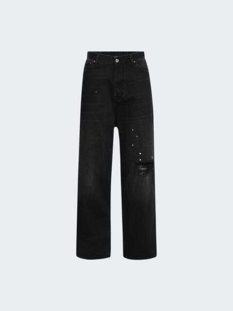 VETEMENTS Ripped Jeans Washed-out Black
