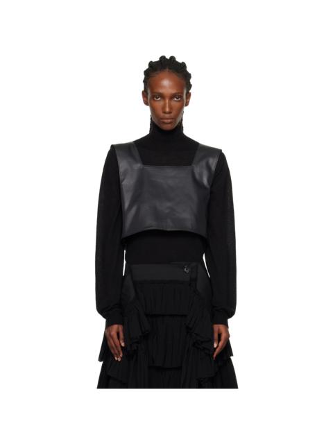 TAO Comme Des Garçons Black Satin Bow Top