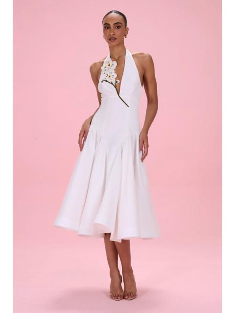 PatBO BLOSSOM POPLIN ORCHID MIDI DRESS