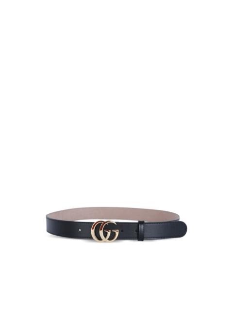 GUCCI interlocking buckle leather belt