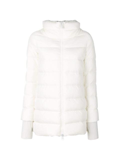 Herno hooded feather-down padded coat