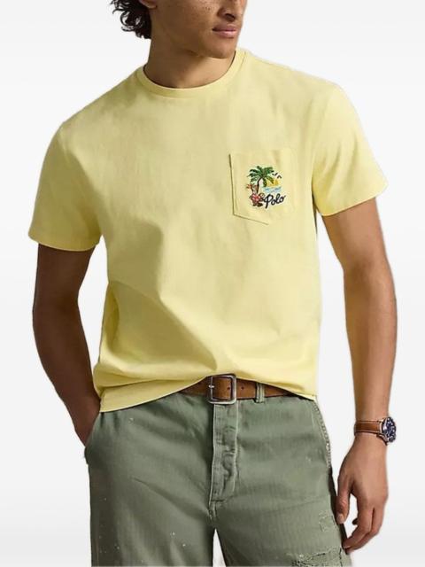 Polo Ralph Lauren embroidered-pocket T-shirt