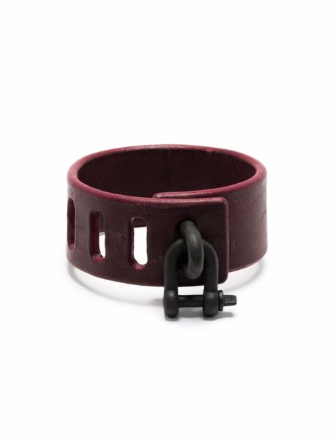 Parts of Four Restraint-charm leather bracelet