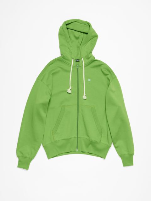 Hooded zip sweater - Herb green