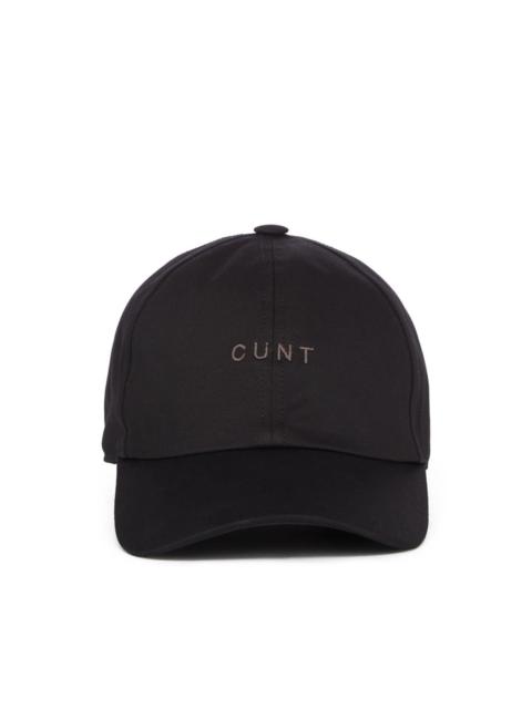 Rick Owens BASEBALL CAP -CUNT- / BLK