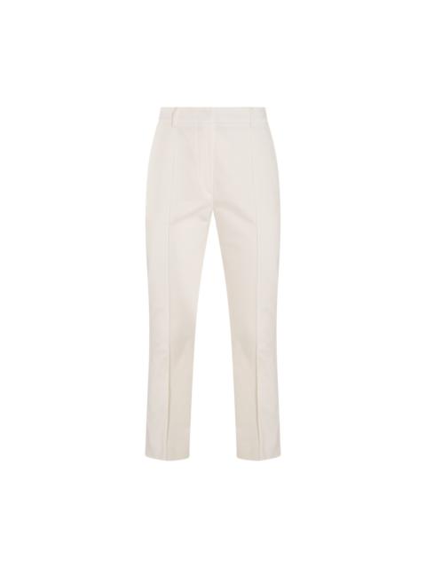 Sportmax white cotton etna pants