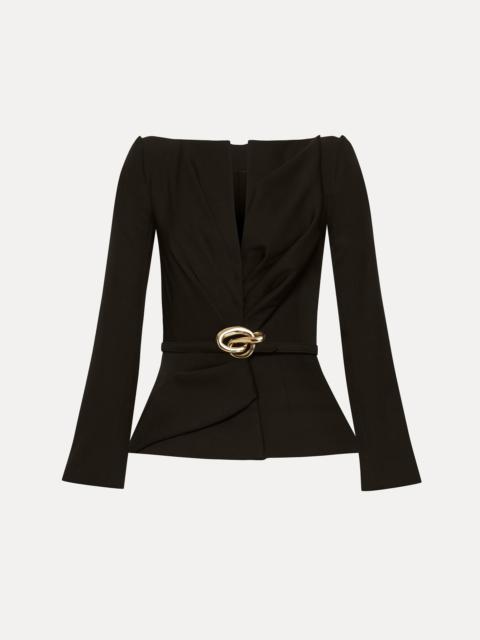 Oscar de la Renta KNOTTED BELT JACKET