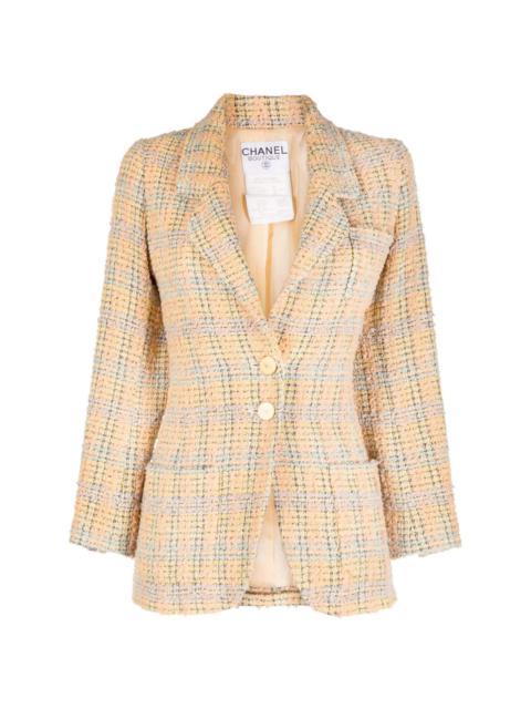 CHANEL 1994 single-breasted tweed jacket