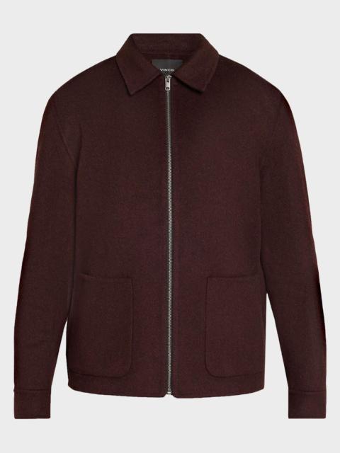 Vince Men's Splittable Wool Blend Full-Zip Jacket