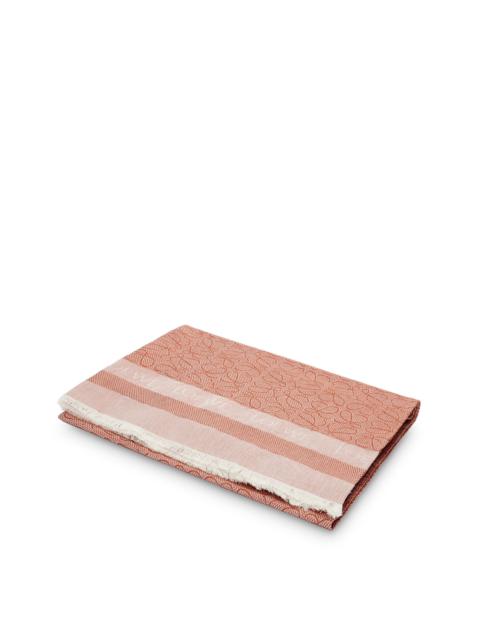 Loewe Anagram fouta in linen and cotton